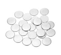 QUARKZMAN 60Pcs Disques en Acier Inoxydable, 18mm de Diamètre, 1mm d'Épaisseur en Acier Inoxydable 304 Feuille Ronde Plate Ronde pour l'Estampage du Métal et la Fabrication de Bijoux