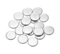 QUARKZMAN 60Pcs Disques en Acier Inoxydable, 18mm de Diamètre, 2mm d'Épaisseur en Acier Inoxydable 304 Feuille Ronde Plate Ronde pour l'Estampage du Métal et la Fabrication de Bijoux