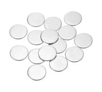 QUARKZMAN 60Pcs Disques en Acier Inoxydable, 20mm de Diamètre, 1mm d'Épaisseur en Acier Inoxydable 304 Feuille Ronde Plate Ronde pour l'Estampage du Métal et la Fabrication de Bijoux
