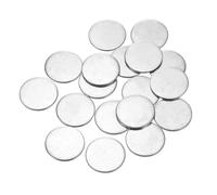 QUARKZMAN 60Pcs Disques en Acier Inoxydable, 22mm de Diamètre, 1.2mm d'Épaisseur en Acier Inoxydable 304 Feuille Ronde Plate Ronde pour l'Estampage du Métal et la Fabrication de Bijoux
