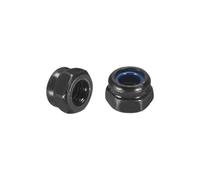 QUARKZMAN 60Pcs Ecrous Hexagonaux Auto-Bloquants À Insert Nylon M4 x 0.7, 304 Acier Inoxydable Écrous Auto-Bloquants À Insert Nylon Pour Fixations Industrielles De Construction, Noir&Bleu