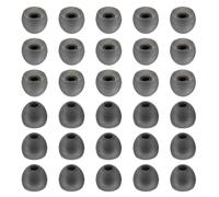 QUARKZMAN 60Pcs Embouts Oreillette Mousse à Mémoire 13mm | 0,51" Grands Embouts,Remplacement,Isolation Bruit,Étui de Rangement Inclus,Bureau Concentration Voyage casques,Gris Noir
