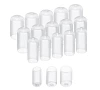 QUARKZMAN 60Pcs Embouts Ronds en Caoutchouc 9/32" 3/8" 1/2" (7mm 10mm 12mm) Protège-Vis en Vinyle Transparent Assortiment de Protecteurs de Filetage