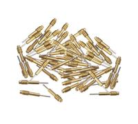 QUARKZMAN 60pcs Pins De Remplacement Pour Bracelet De Montre Outil À Poinçon 0.8mm Dia Épingle Métallique Extracteur De Lien Pins Filetage M3x0.5, Doré