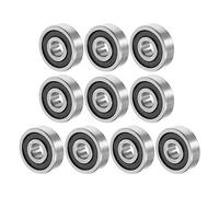 QUARKZMAN 625-2RS Profond Rainure Bille Roulement x 10PCS Chrome Acier Double Scellé pour Mécanique Equipement et Appareils Ménagers, [ID 5mm x OD 16mm x T 5mm]