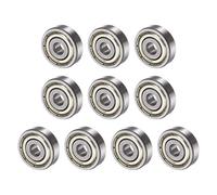 QUARKZMAN 625ZZ 5x16x5mm Billes Roulements x 10PCS Carbone Acier pour Machines et Outils, Roulement à Bille à Gorge Profonde [Double Scellé]