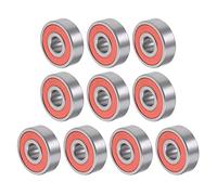 QUARKZMAN 6301-2RS Profond Rainure Bille Roulement x 10PCS Chrome Acier Double Scellé Mécanique Equipement Appareils Ménagers, Roulement à Bille à Gorge Profonde [ID 12mm x OD 37mm x T 12mm]