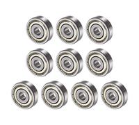 QUARKZMAN 634ZZ 4x16x5mm Billes Roulements x 10PCS Carbone Acier pour Machines et Outils, Roulement à Bille à Gorge Profonde [Double Scellé]