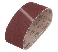 QUARKZMAN 64mm x 356mm Bandes Abrasives, 2 Pcs 120 Grains Bande Abrasive en Oxyde D'Aluminium pour Travail du Bois, Polissage Métallique, Affûteuse de Couteaux