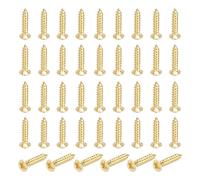QUARKZMAN 65 Pcs Vis Laiton, M2 x 10mm Tête Plate Phillips Autotaraudeuse Solide Pour Réparation Meubles Cadres Photo Cloisons Séche Appareils Ménagers Bricolage
