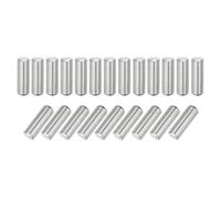 QUARKZMAN 66Pcs Goupille 6mm x 18mm Goupille de Support d'Étagère en Acier Inoxydable 304 pour Étagères, Armoires et Meubles, Nickelé, Couleur Argentée