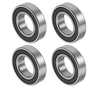 QUARKZMAN 6902-2RS 15x28x7mm Billes Roulements x 4PCS Chrome Acier pour Machines et Outils, Roulement à Bille à Gorge Profonde [Double Scellé]
