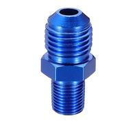 QUARKZMAN 6AN Mâle À 1/8" NPT Mâle Raccord D'Adaptation Droit En Aluminium Pour Tuyau De Carburant Pour Véhicules, Bleu