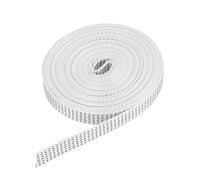 QUARKZMAN 6M Sangle pour Volet Roulant 14 mm pour Enrouleur de Volet Roulant à Visser Enrouleur de Sangle en Saillie, Portes Fenêtres Store Remplacement Kit de Réparation, Noir/Blanc