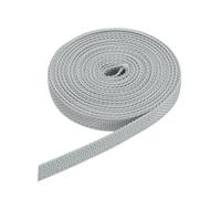 QUARKZMAN 6M Sangle pour Volet Roulant 14 mm pour Enrouleur de Volet Roulant à Visser Enrouleur de Sangle en Saillie, Portes Fenêtres Store Remplacement Kit de Réparation, Gris