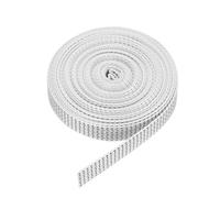 QUARKZMAN 6M Sangle pour Volet Roulant 16 mm pour Enrouleur de Volet Roulant à Visser Enrouleur de Sangle en Saillie, Portes Fenêtres Store Remplacement Kit de Réparation, Noir/Blanc