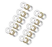 QUARKZMAN 6mm x 12mm x 4.5mm Miniature Poussée Bille Roulements x 10PCS Chrome Acier Butée Bille Roulements pour Ascenseurs et Moule Production