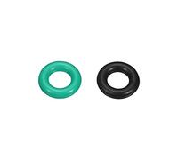 QUARKZMAN 6mm x 3mm x 1,5mm Nitrile Caoutchouc Joints Toriques Noir 20pcs, Fluor Caoutchouc Joint Joints Vert 20pcs