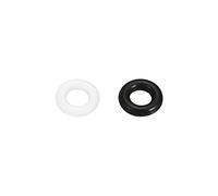 QUARKZMAN 6mm x 3mm x 1,5mm Nitrile Caoutchouc Joints Toriques Noir 20pcs, Silicone Caoutchouc Joint Joints Blanc 30pcs