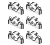 QUARKZMAN 6Pack Support Pour Tuyau, M5 x 25mm 304 Acier Inoxydable Codes Hors Mur Support Selle Clip Porteur Pour Mur Fixation Carte Tuyau