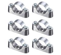 QUARKZMAN 6Pack Support Pour Tuyau, M5 X 25mm Acier Carbone Codes Hors Mur Support Selle Clip Porteur Pour Fixation Tuyau Mur Carte