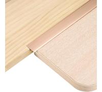 QUARKZMAN 6Pcs 2.9ft x 0.79" Profilés De Transition En T Pour Sol, Bords En Alliage D'Aluminium Pour Remplir Les Interstices Entre Lames De Parquet, Carrelage Et Sols Vinyle, Rose Gold