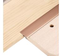 QUARKZMAN 6Pcs 2.9ft x 1.3" Profilés De Transition En T Pour Sol, Bords En Alliage D'Aluminium Pour Joints De Plancher En Vinyle, Relier Les Lames De Stratifié, Carrelage.