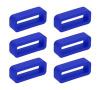 QUARKZMAN 6pcs Anneaux De Bande De Montre 12mm En Silicone Remplaçant Les Porte-Bande De Montre Fixateurs De Bracelet Anneaux De Fixation De Bande De Montre, Bleu Saphir