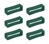 QUARKZMAN 6pcs Anneaux De Fixation De Bracelet De Montre 24mm En Silicone Remplaçants Pour Attaches De Bracelet De Montre Porte Fixations Pour, Vert Foncé