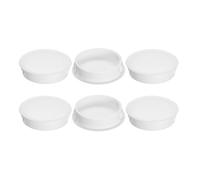 QUARKZMAN 6Pcs Bouchon de Trou en Nylon, 41.5-42mm Diamètre de Trou Bouchon d'étanchéité Rond Souple et Flexible de Verrouillage Bouchons en Caoutchouc pour Bouteille, Tuyaux, Cuisine, Blanc