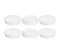 QUARKZMAN 6Pcs Bouchon de Trou en Nylon, 44.5-45mm Diamètre de Trou Bouchon d'étanchéité Rond Souple et Flexible de Verrouillage Bouchons en Caoutchouc pour Bouteille, Tuyaux, Cuisine, Blanc