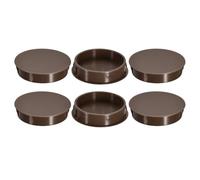 QUARKZMAN 6Pcs Bouchon de Trou en Nylon, 44.5-45mm Diamètre de Trou Bouchon d'étanchéité Rond Souple et Flexible de Verrouillage Bouchons en Caoutchouc pour Bouteilles, Tuyaux, Cuisine, Brun