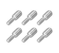 QUARKZMAN 6pcs Boulon à Tige Filetée Double Extrémité M6x15mm à M10x15mm en Acier Inoxydable 304, Réducteur de Filetage Adaptateur Goujon pour Assemblage Meubles et Machines Fixation