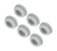 QUARKZMAN 6Pcs Cache Trou Meuble Bouchon Silicone 15mm Diamètre de Montage Gris Largeur de Rainure Étroite 2mm Joint de Panneau Rond pour Cloisons de Cuisine, Couvercle d'Étanchéité