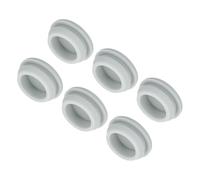 QUARKZMAN 6Pcs Cache Trou Meuble Bouchon Silicone 21mm Diamètre de Montage Gris Largeur de Rainure Étroite 2.5mm Joint de Panneau Rond pour Cloisons de Cuisine, Couvercle d'Étanchéité