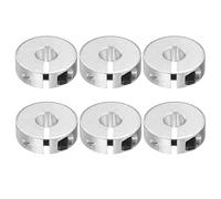 QUARKZMAN 6Pcs Collier De Arbre Fendu Simple À Serrage 10mm Alésage Collier De Serrage Monobloc, 30mm Diamètre Extérieur, 10mm Épaisseur, Collier Fendu En Alliage D'Aluminium À