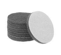 QUARKZMAN 6pcs Disques À Récurer Pads Nettoyage 800 Grains 4 Pouces Brosse À Percussion Disque Conditionnement Surface À crochet Disque À Poncer Pads Récuration Pour Nettoyage Maison, Gris