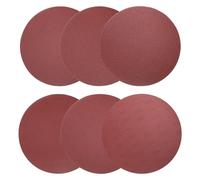 QUARKZMAN 6pcs Disques De Ponçage PSA 12 Pouces, 80+100+120+180+240+400 Grains Papiers De Verre Auto-Adhésifs Sans Trou En Oxyde D'Aluminium Pour Ponçage Humide/Sec, Pour Peinture Auto