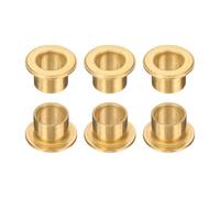 QUARKZMAN 6pcs Douille à Bride, Coussinet à Bride en Bronze Fritté, Douille à Collerette Auto-Lubrifiant 10x12x10mm (Alésage x OD x Longueur) pour Appareil Électrique Électroménager Machine