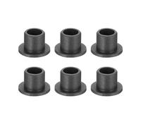 QUARKZMAN 6pcs Douille à Bride, Coussinet à Bride en Plastique, Douille à Collerette 5x7x7mm(ID x OD x Hauteur) pour Appareils Électriques Électroménager Machines d'Imprimerie Outils, Noir