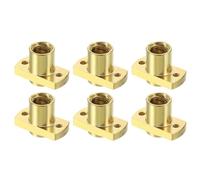 QUARKZMAN 6Pcs Écrou en Laiton pour Vis Trapézoïdale TR8x4 | Diamètre de la Vis Trapézoïdale 10mm Pas 2mm Pas 4mm 2 Départs pour A 3 Cr-10 Cr-10S Axe Z CNC Pièces d'Imprimante 3D