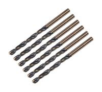 QUARKZMAN 6pcs Forets hélicoïdaux Jobber 4,2mm en acier rapide (HSS) 4341 revêtus nitrure noir titane doré, pointe de perçage à 135 degrés, pour acier inoxydable métal plastique bois.