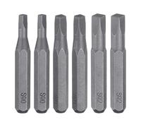 QUARKZMAN 6pcs Jeu Mèches À Embout Carré SQ0/SQ1/SQ2 1/4" Tige Hexagonale Longueur 28mm Acier S2 Magnétique 4 Pointes Tête Tournevis Pour Visseuses Électriques Manuelles Réparation Précision