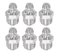 QUARKZMAN 6Pcs Métrique Acier Inoxydable Droit Graisseur M10 x 1.5mm Filetage Accessoires de Graissage Hydraulique
