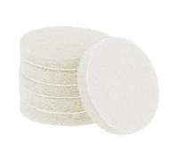 QUARKZMAN 6pcs Pads À Récurer 450 Grains 3 Pouces Disque Conditionnement Surface À Boucle Et Crochet Pour Cuisine À La Maison, Blanc