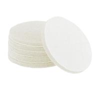QUARKZMAN 6pcs Pads À Récurer 450 Grits 5 Pouces Disque Conditionnement Surface À Attache Rapide Pour Foreuse Disque À Poncer Pads Nettoyage Pour Cuisine Maison, Blanc