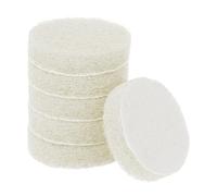 QUARKZMAN 6pcs Pads À Récurer À Poncer 450 Grits 2 Inch Disque Conditionnement Surface Pour Perceuse Brosse À Power Disque À Frotter Pads Nettoyage Pour Cuisine Maison, Blanc