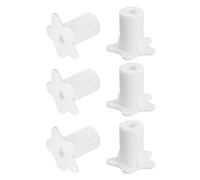 QUARKZMAN 6Pcs Passe-Câbles Pour Trou Mural de 5/8 Pouce (Blanc) | Kit de Routage de Câble En Silicone, Accessoires de Passage de Câble Mural Antidérapants Pour Câble Ethernet