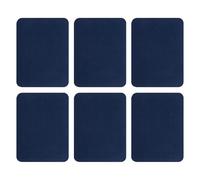 QUARKZMAN 6Pcs Patchs À Repasser pour Réparation de Vêtements, Patchs en Coton pour Réparation de Tissu pour Pantalons Sacs, 5x4 Pouces Bleu Marine