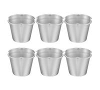 QUARKZMAN 6Pcs Set De matrice À Gâteau En Métal, Alliage D'Aluminium Antiadhésif Pour Princesse Doll Cake Pâtisserie Maison DIY Dessert, Fleur À 4 Pétales